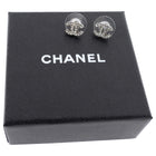 Chanel 14V Small CC Rhinestone Stud Earrings