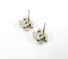 Chanel 14V Small CC Rhinestone Stud Earrings