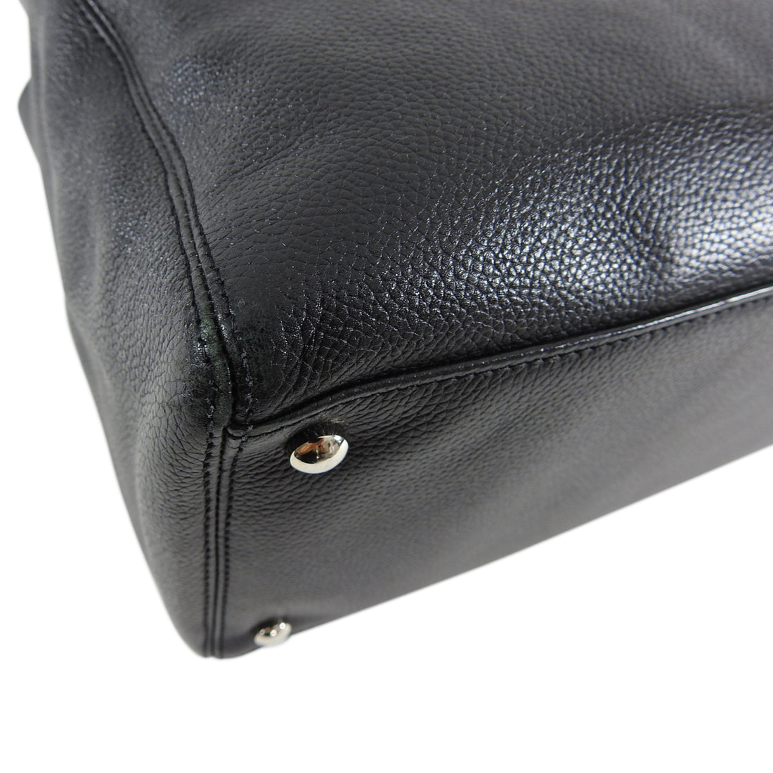 Chanel Executive Cerf Tote Black Leather SHW