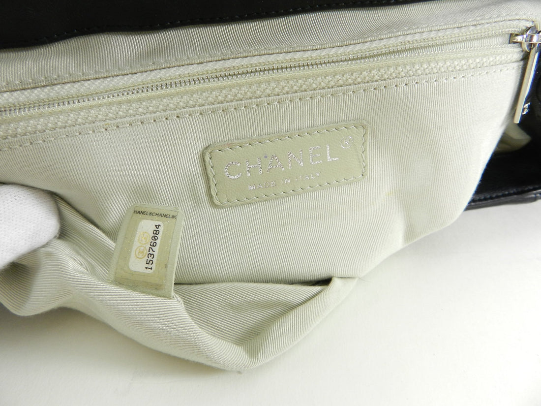 Chanel Cruise 2011 black lambskin Quilt “Chain Around” Flap Bag