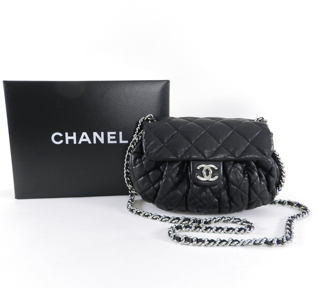 CHANEL, Bags, Rare Chanel Girl Jacket Clutch Crossbody Bag Ghw