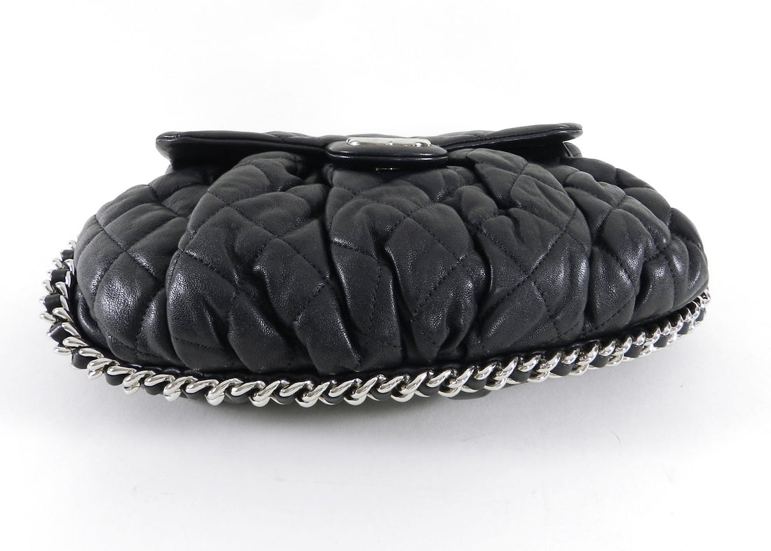 Chanel Cruise 2011 black lambskin Quilt “Chain Around” Flap Bag