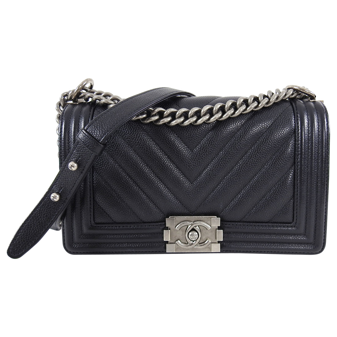 Chanel boy chevron discount 8