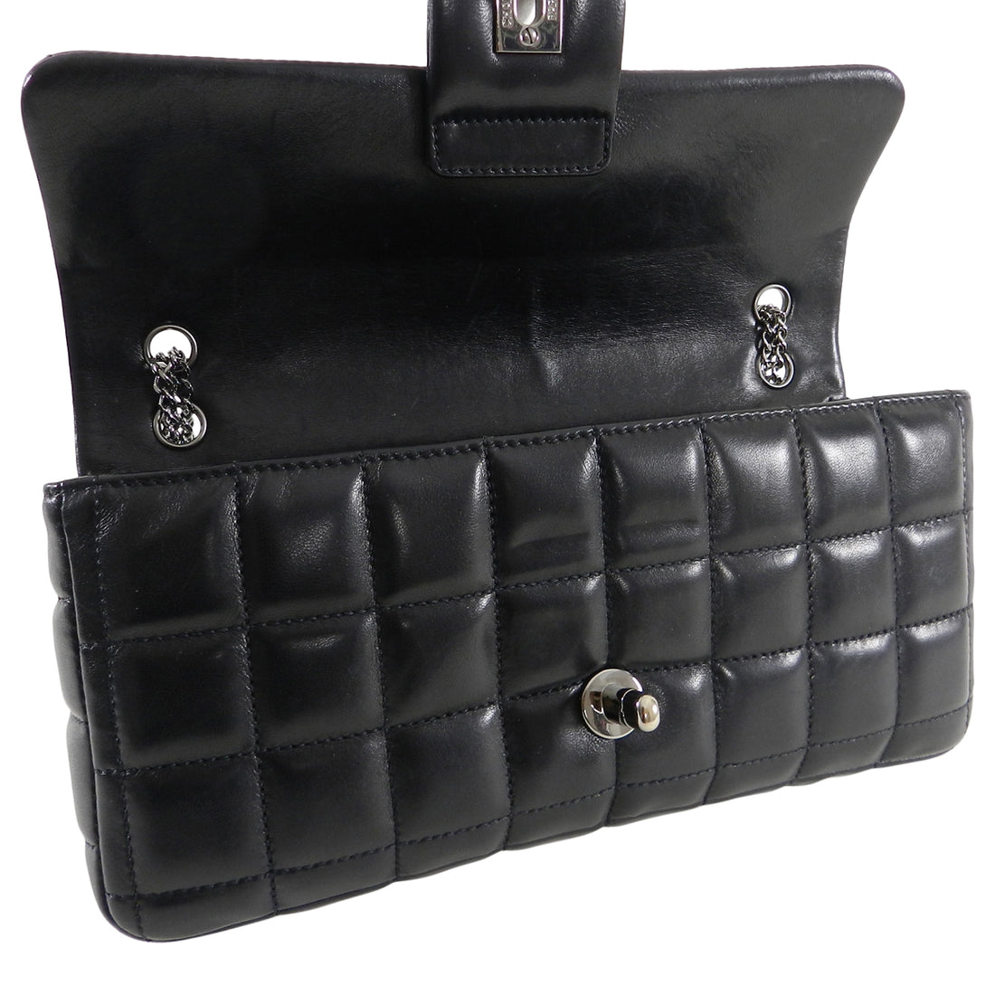 Used] CHANEL Chocolate Bar Piano Bag Handbag Nylon / Leather Ladies  Multicolor x Silver Hardware Multiple colors ref.415029 - Joli Closet