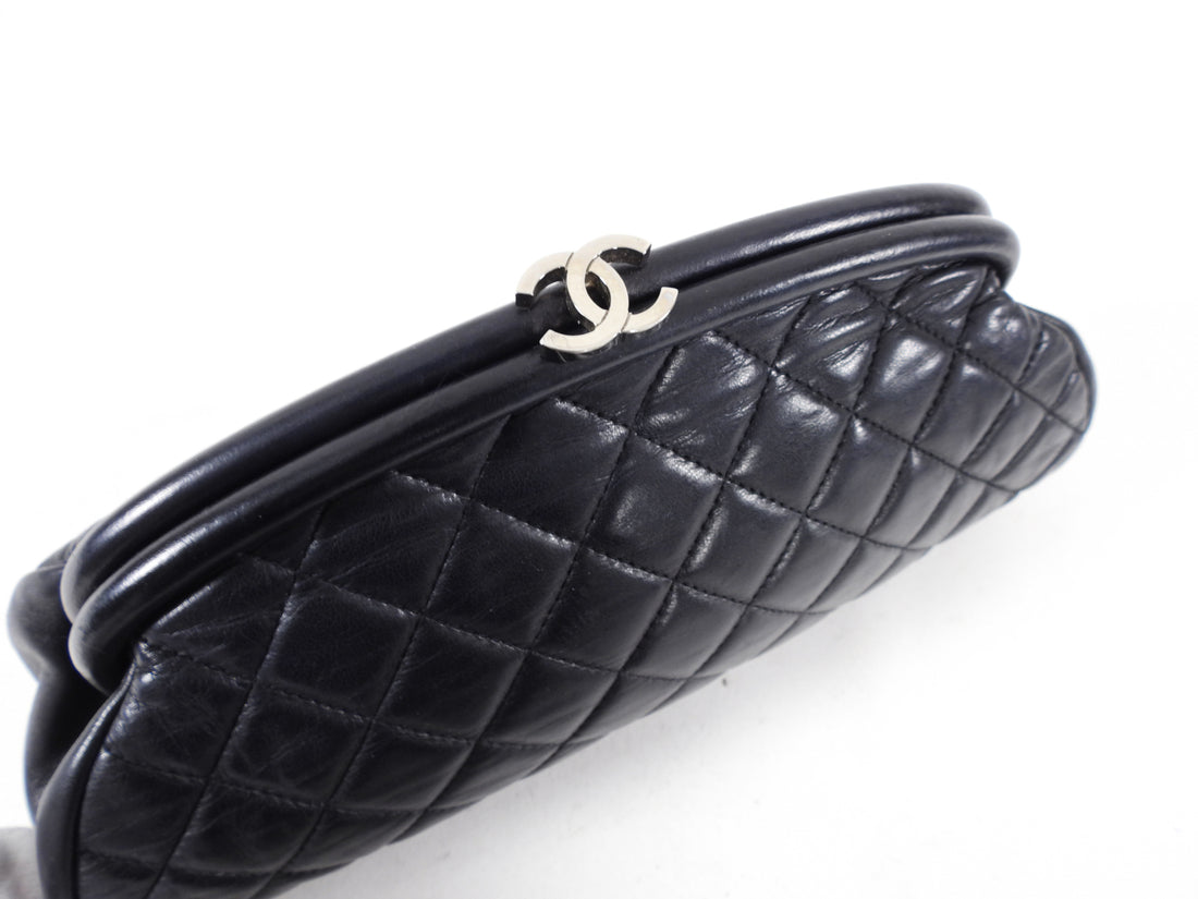 Chanel Black Caviar Timeless Quilted Clutch Bag SHW – Boutique Patina