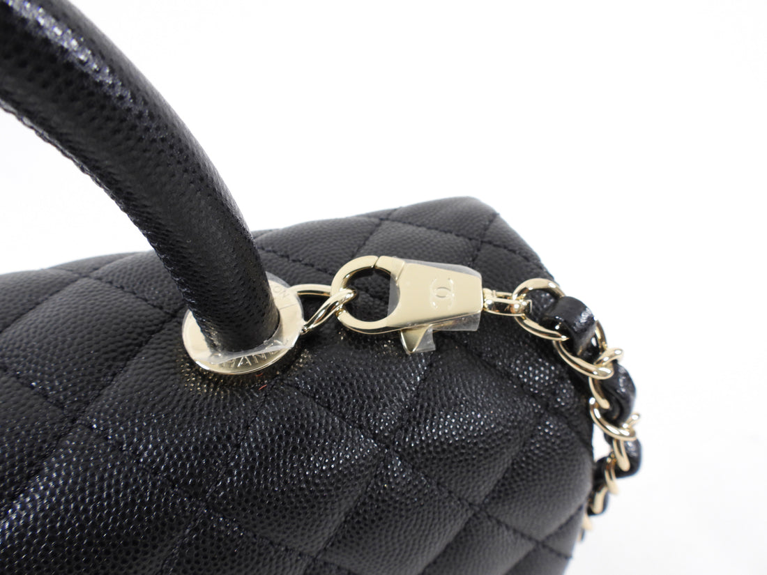 Chanel Coco Handle Large Caviar Flap Bag GHW 2021
