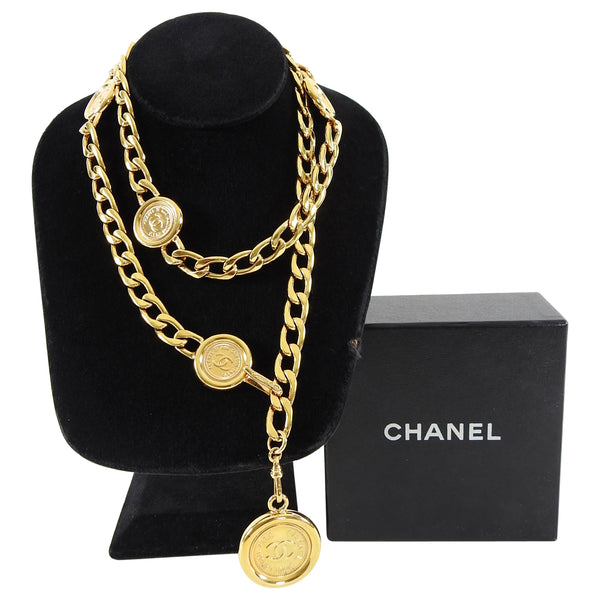 Chanel Vintage 1994 P Gold Coin Chain Belt – I MISS YOU VINTAGE