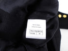 Chanel 16A Black Cashmere Coat with Gold Roman Coin Buttons - FR36 / 38