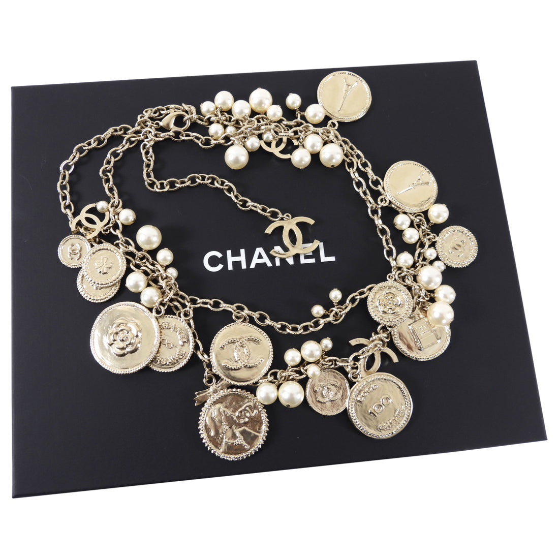 Chanel Vintage 31 Rue Cambon Coin Pendant Necklace  Rent Chanel jewelry  for 55month