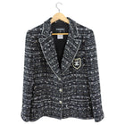 Chanel 05C Tweed Jacket with Crest Detail - FR46 / L / 12