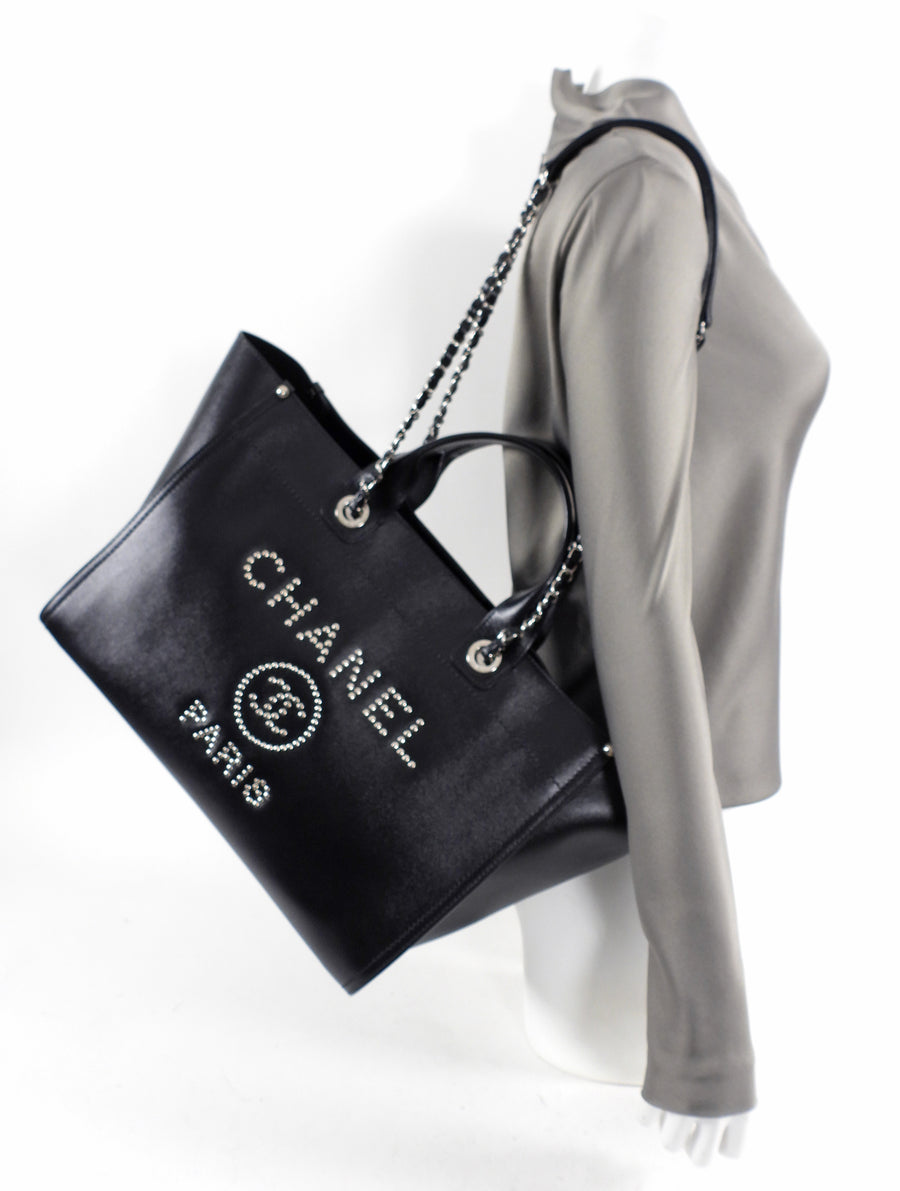 chanel bag black tote handbag