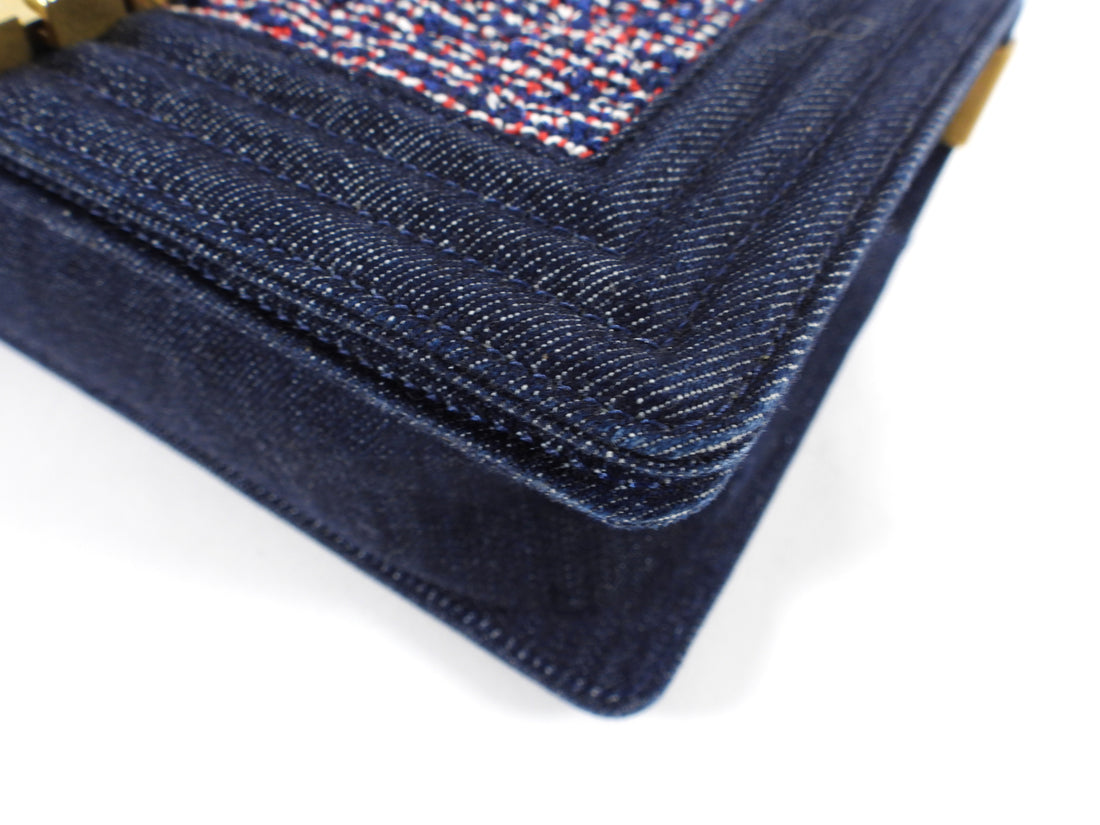 Chanel Denim Tweed Medium Boy Bag