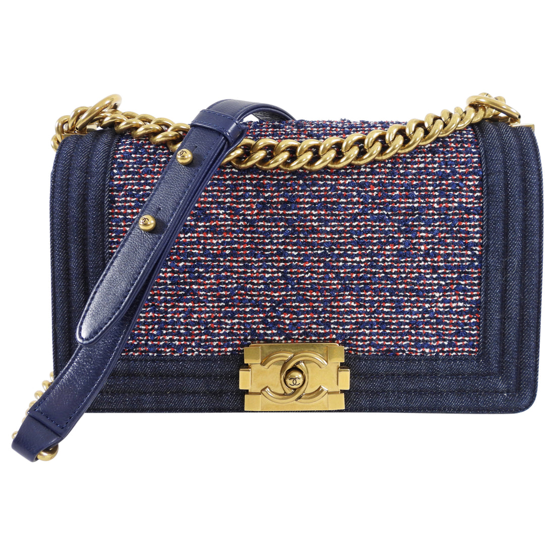 Chanel Denim Tweed Medium Boy Bag