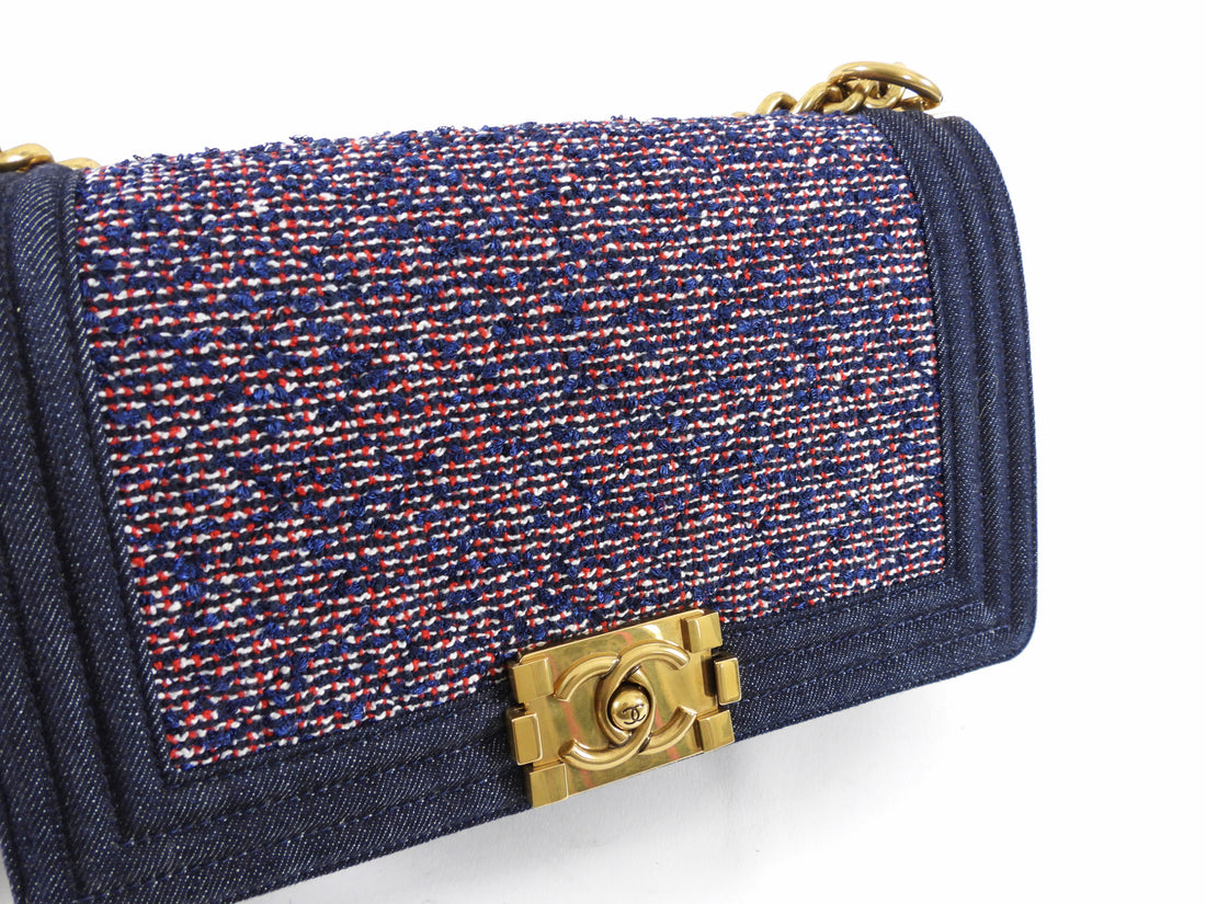 Chanel Denim Tweed Medium Boy Bag
