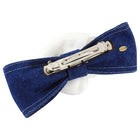 Chanel Vintage Blue Denim and White Camelia Hair Clip