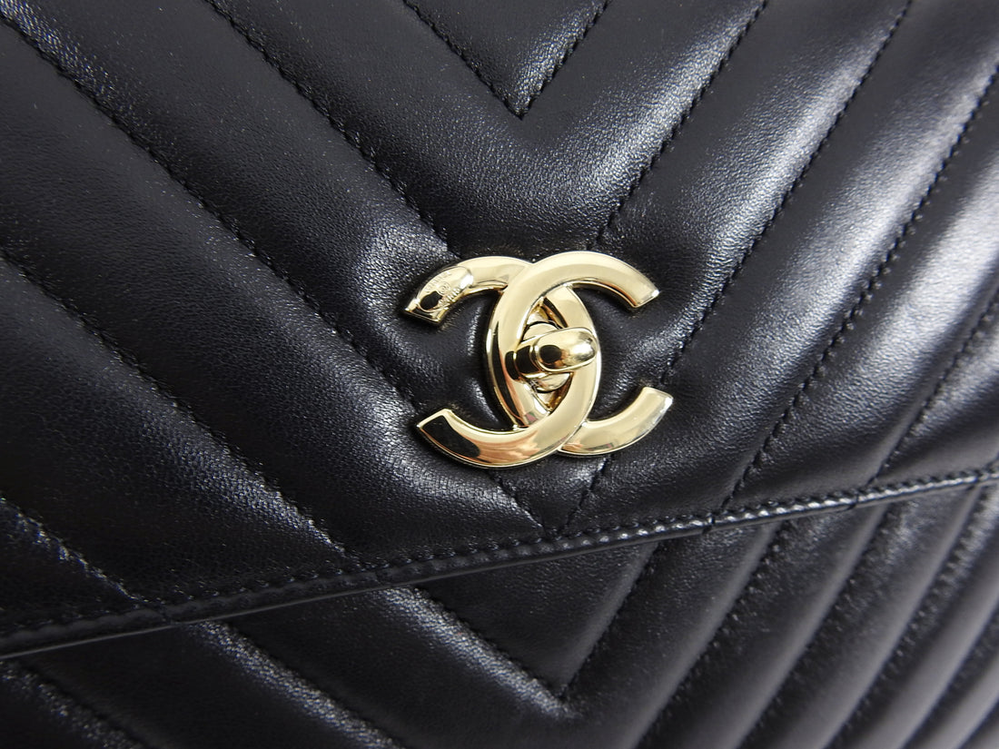 Chanel Trendy CC Chevron Medium Flap Bag with Top Handle