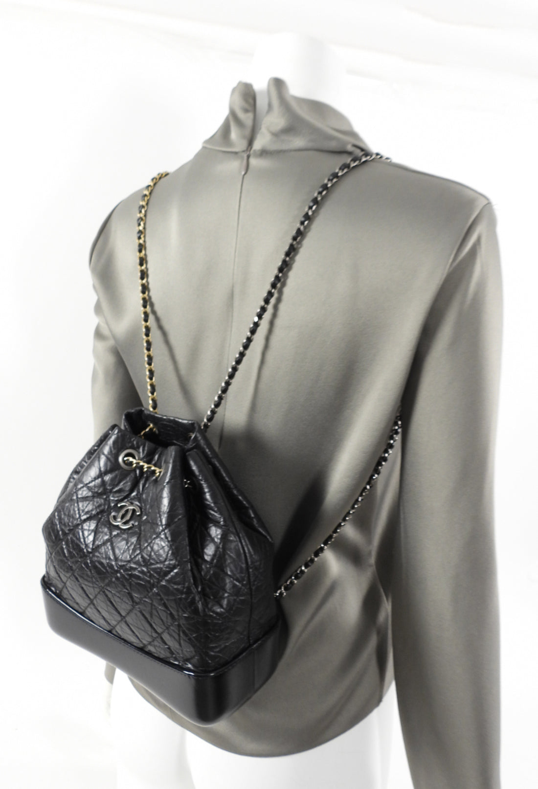 Chanel Gabrielle Backpack Python Small at 1stDibs
