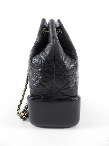 Chanel Small Black Aged Calfskin Gabrielle Backpack – I MISS YOU VINTAGE