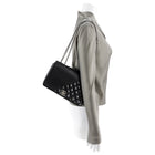 Chanel Black Glazed Calfskin Quilted CC Flap Bag