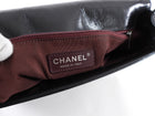 Chanel Black Glazed Calfskin Quilted CC Flap Bag