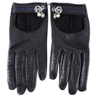 Chanel Vintage 04P Black Leather Driving Gloves - 7