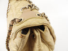 Chanel Gold Aged Leather Chain Flap Bag