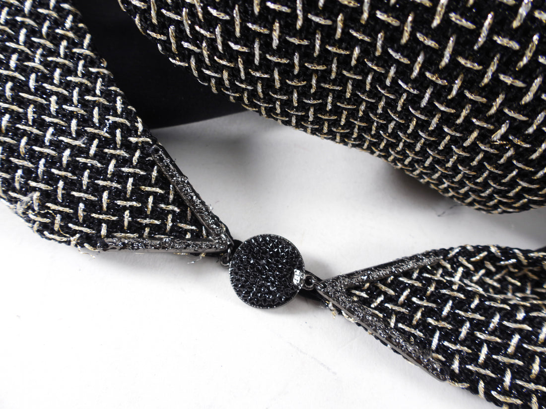 Chanel 2011 Gold / Black Tweed Sleeveless Dress - FR40 / 8
