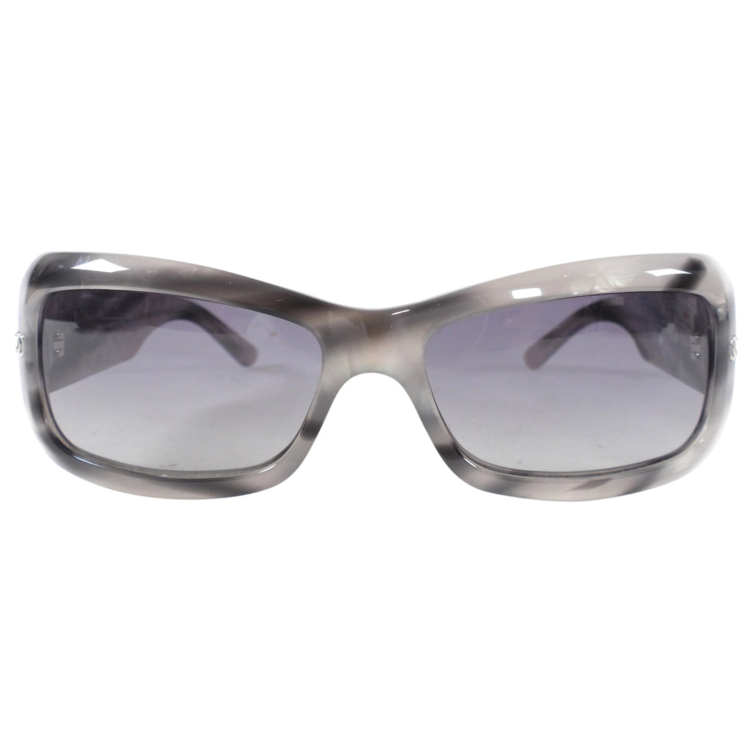 Chanel Vintage Grey Marble Frame Sunglasses