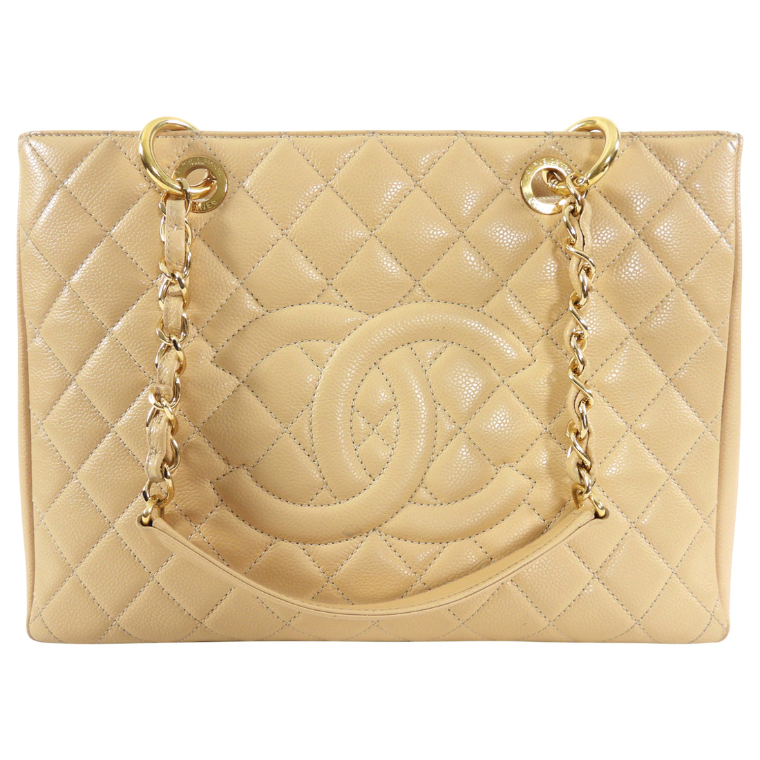 CHANEL GST Leather Exterior Tote Bags & Handbags for Women for