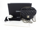 Chanel 22S Black Lambskin Quilted Heart Bag