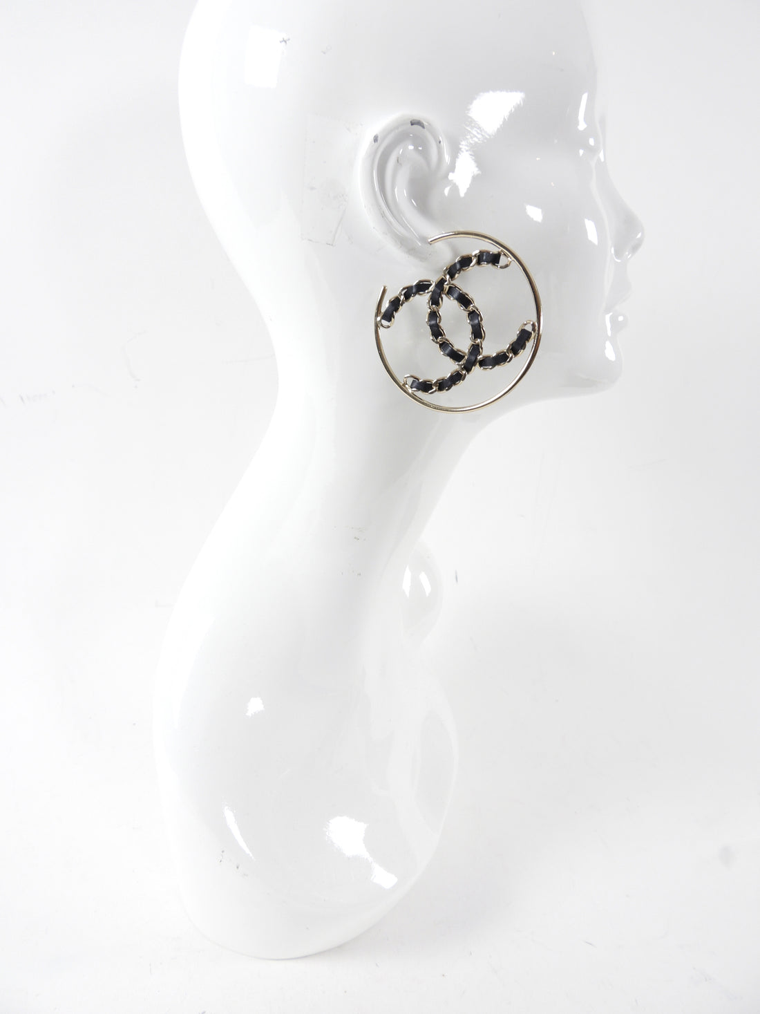 Hoop Earrings New Chanel Earrings 2019 Chanel 19B Braided CC Large