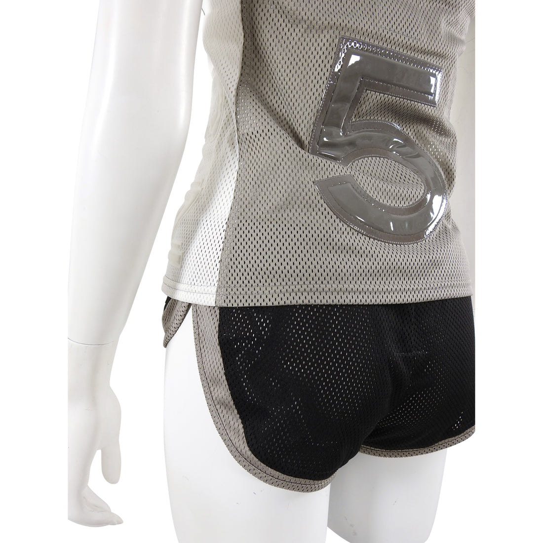 Chanel Sport 2004 CC Mesh Halter Top and Gym Shorts - 36