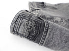 Chanel Denim Grey Skinny Jeans With CC Logo - FR36 / 4