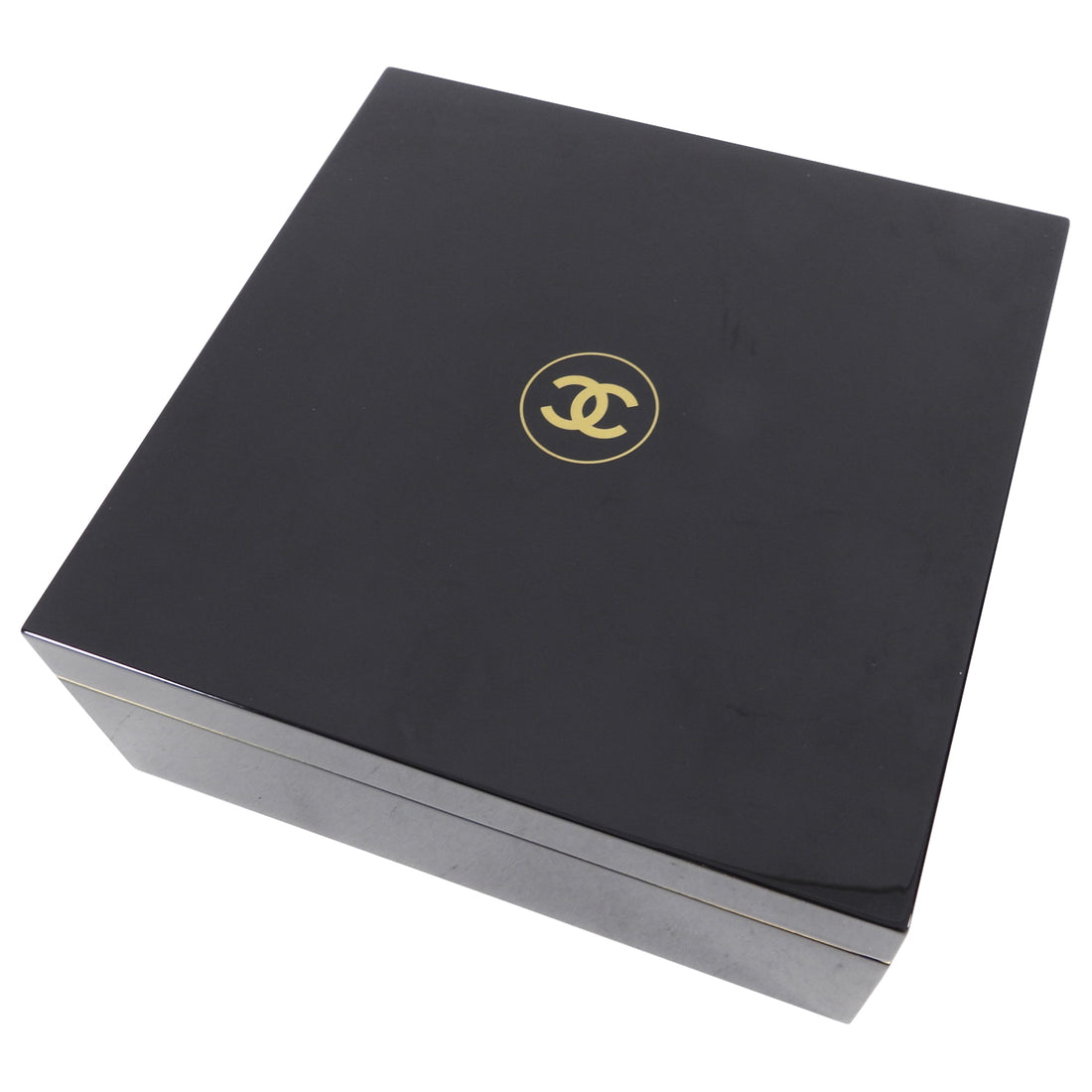 Chanel Sublimage VIP Gift Black CC Lacquer Jewelry Box