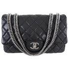 Chanel Black Leather Quilted Jumbo Single Flap Bag
