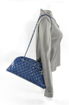 Chanel Blue Aged Glazed Leather Just Mademoiselle Bag