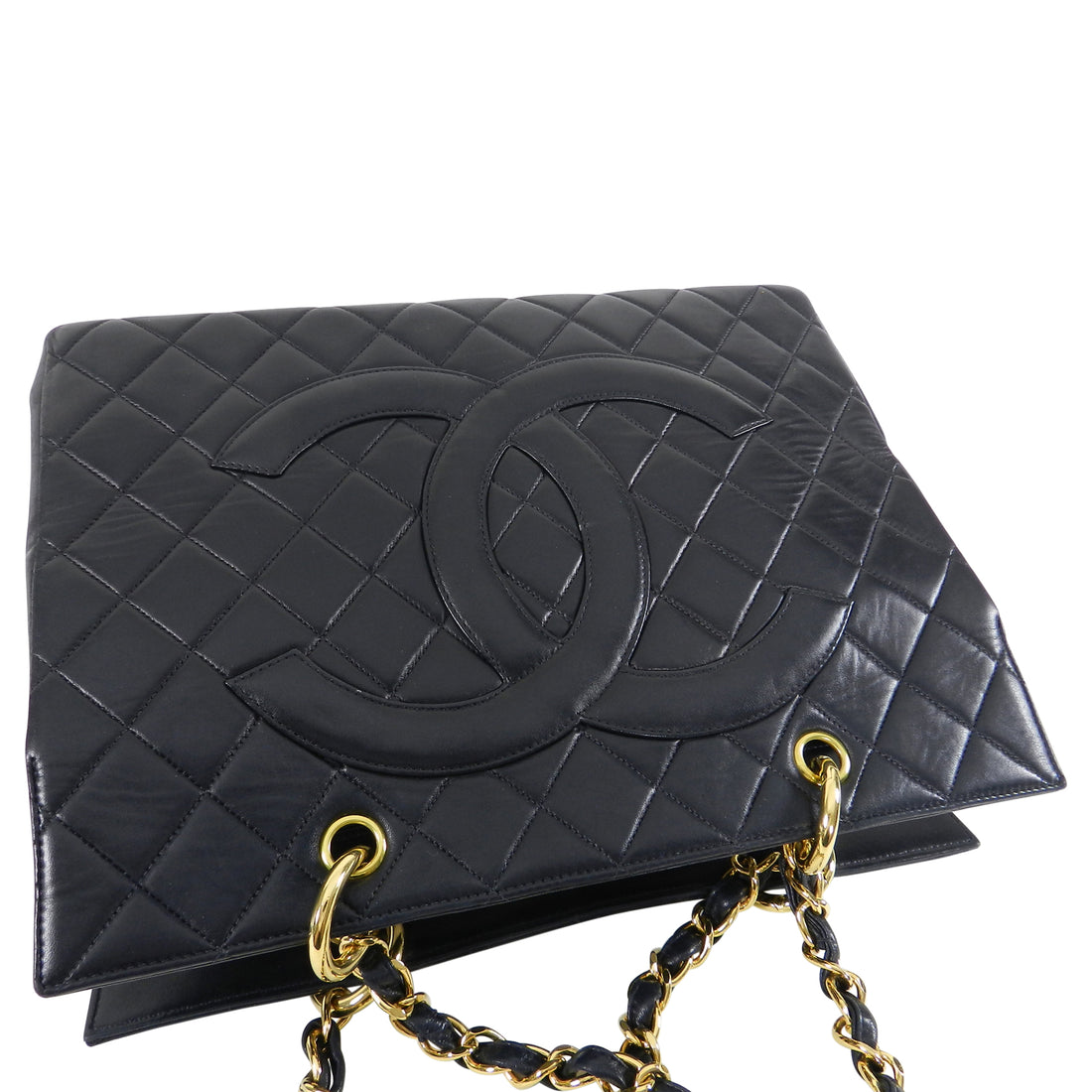 Chanel Camera 1990s vintage bag in black quilted leather  DOWNTOWN UPTOWN  Genève