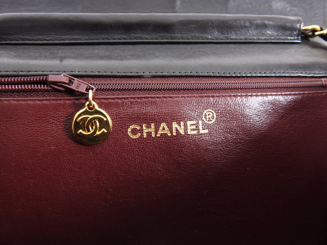 Vintage CHANEL Paris Limited Double Flap Quilted Black Lambskin Should –  KimmieBBags LLC