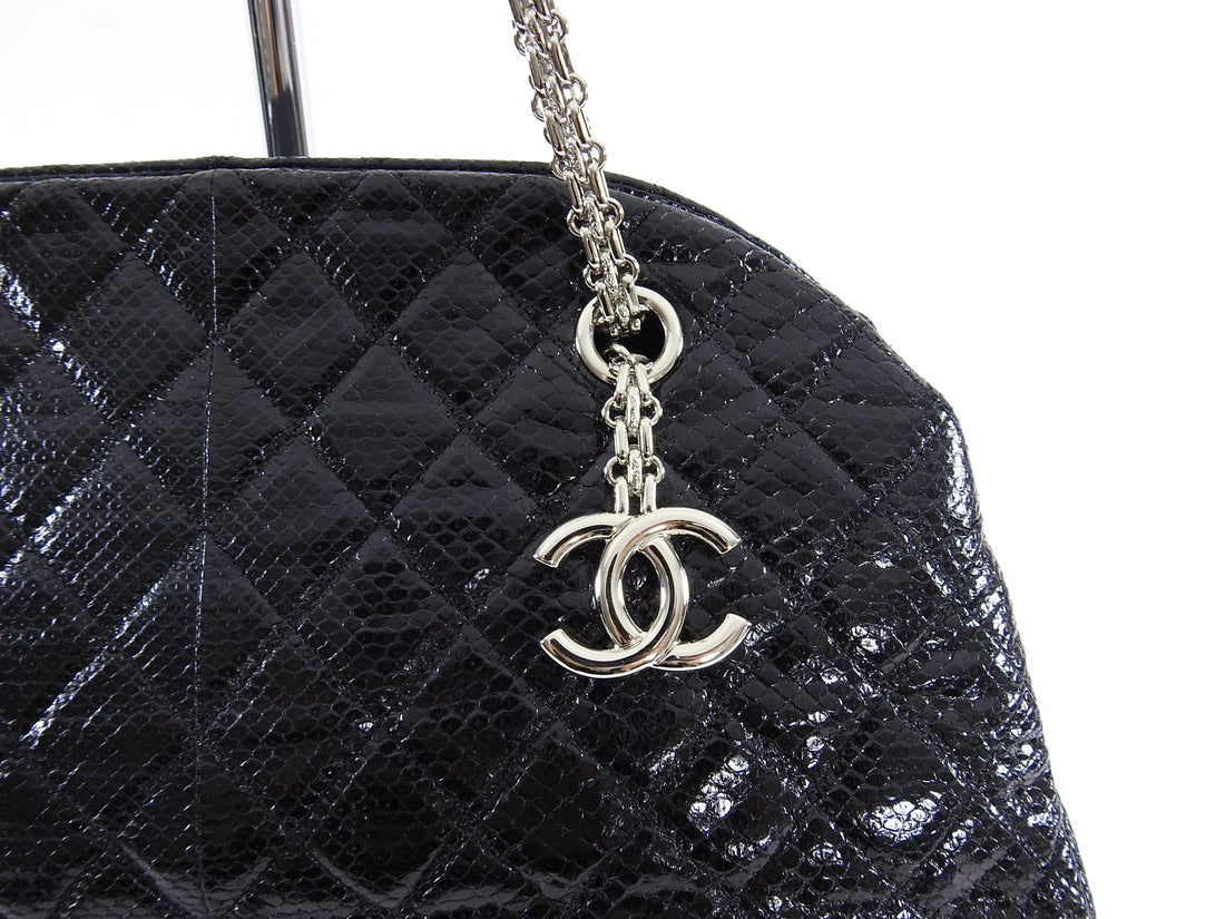 Chanel Black Lizard Medium Just Mademoiselle Bag – I MISS YOU VINTAGE