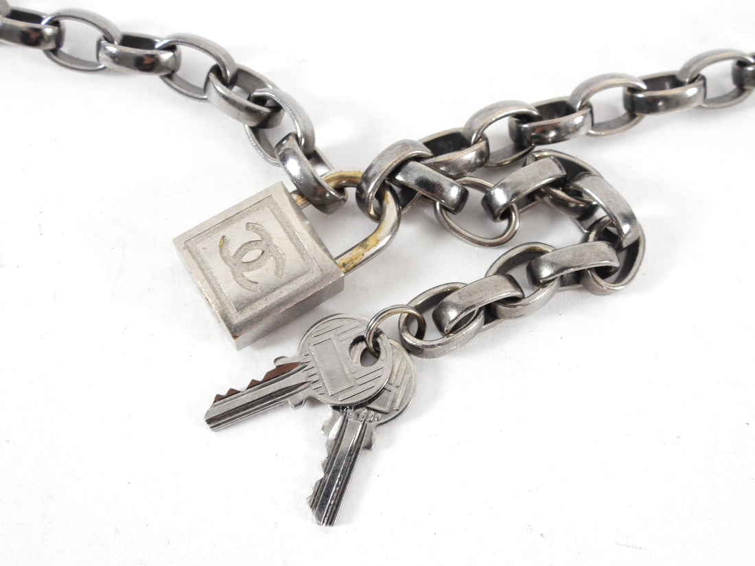 Chanel Vintage 03A Padlock and Key Chain Belt 