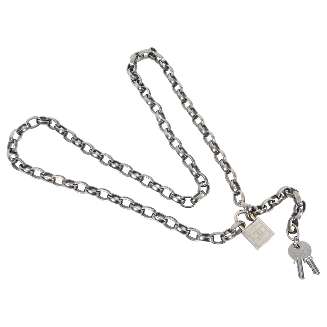 Chanel Vintage 03A Padlock and Key Chain Belt 