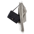 Chanel Black Caviar Maxi Classic Double Flap Bag