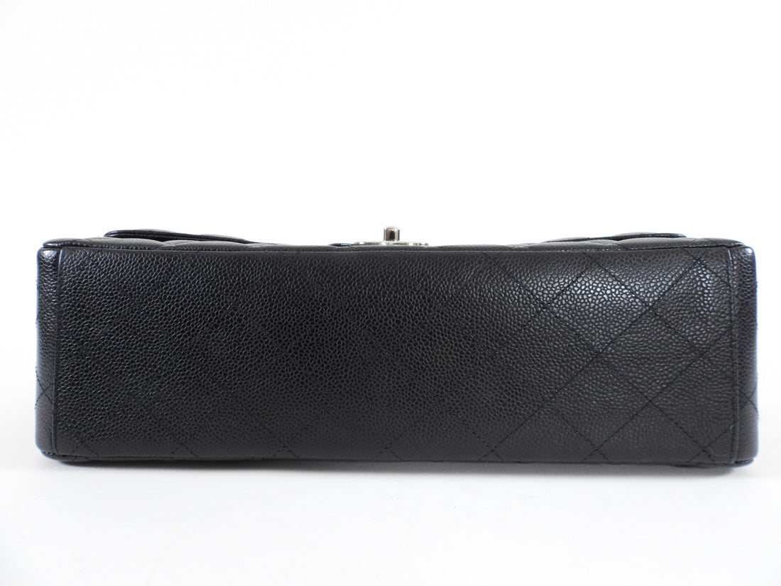 Chanel Black Caviar Maxi Classic Double Flap Bag