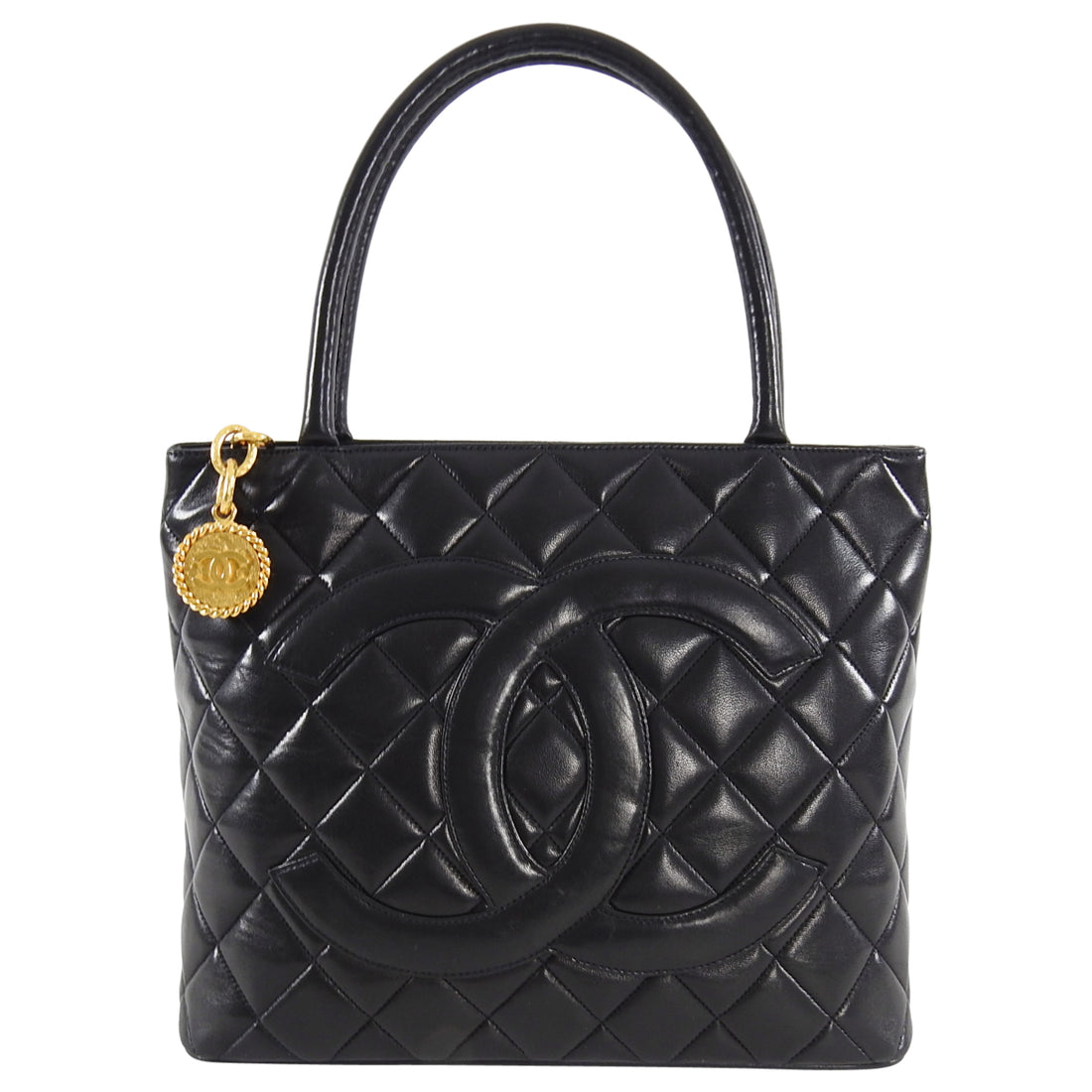 Chanel Vintage Black Chevron Quilted Lambskin CC Box Bag Gold Hardware,  1991-1992 Available For Immediate Sale At Sotheby's