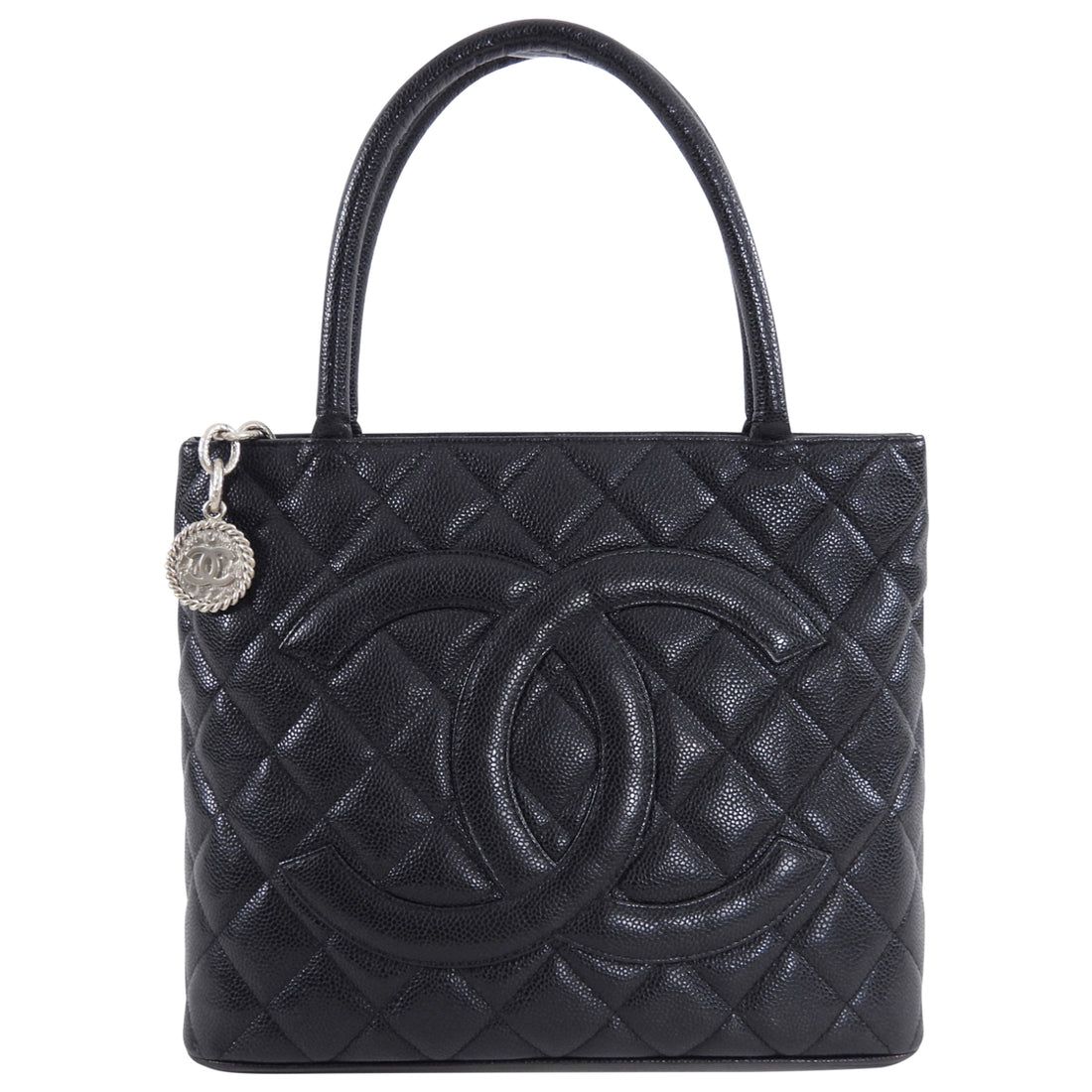 Chanel // White Caviar CC Medallion Tote Bag – VSP Consignment
