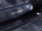 Chanel Vintage Midnight Navy Quilt Double Chain Strap Shoulder Bag
