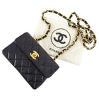 Chanel Vintage 1989-1991 Micro Mini Lambskin Flap Bag