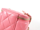 Chanel 2020 Pink Lambskin Mini Trendy Vanity Bag