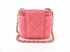 Chanel 2020 Pink Lambskin Mini Trendy Vanity Bag