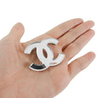 Chanel 03A Vintage CC Logo Mirror Brooch Pin